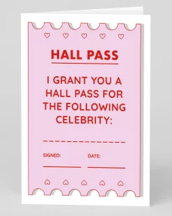 Ohh Deer Valentine's Day|Anniversary*Personalised Hall Pass Greeting Card |