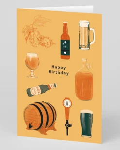 Ohh Deer Birthday|Birthday Cards*Personalised Happy Birthday Beer Card |