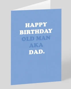 Ohh Deer Birthday|Birthday Cards*Personalised Happy Birthday Old Man - AKA Dad Birthday Card |
