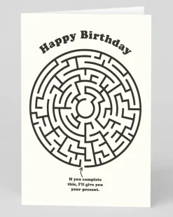 Ohh Deer Birthday|Birthday Cards*Personalised Happy Birthday Maze Birthday Card |