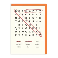 Ohh Deer Birthday|Birthday Cards*Personalised Happy Birthday Word Search Birthday Card |