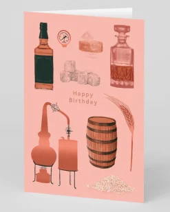 Ohh Deer Birthday|Birthday Cards*Personalised Happy Birthday Whiskey Card |