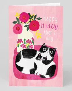 Angela Rozelaar Mother's Day|Mother's Day Cards*Personalised Happy Miaou-thers Day Cat Greeting Card | Ohh Deer