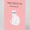 Ken The Cat Valentine's Day|Anniversary*Personalised Happy Valentine's Day from the Cat Card | Ohh Deer