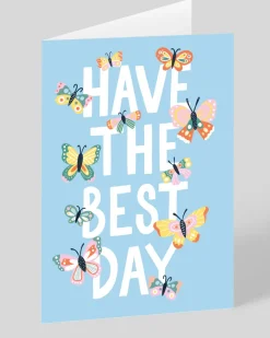 Ohh Deer Birthday|Birthday Cards*Personalised Have The Best Day Butterflies Greeting Card |