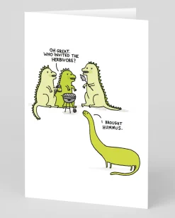 Gemma Correll Birthday|Father's Day*Personalised Herbivore BBQ Card | Just £3.50 | Ohh Deer