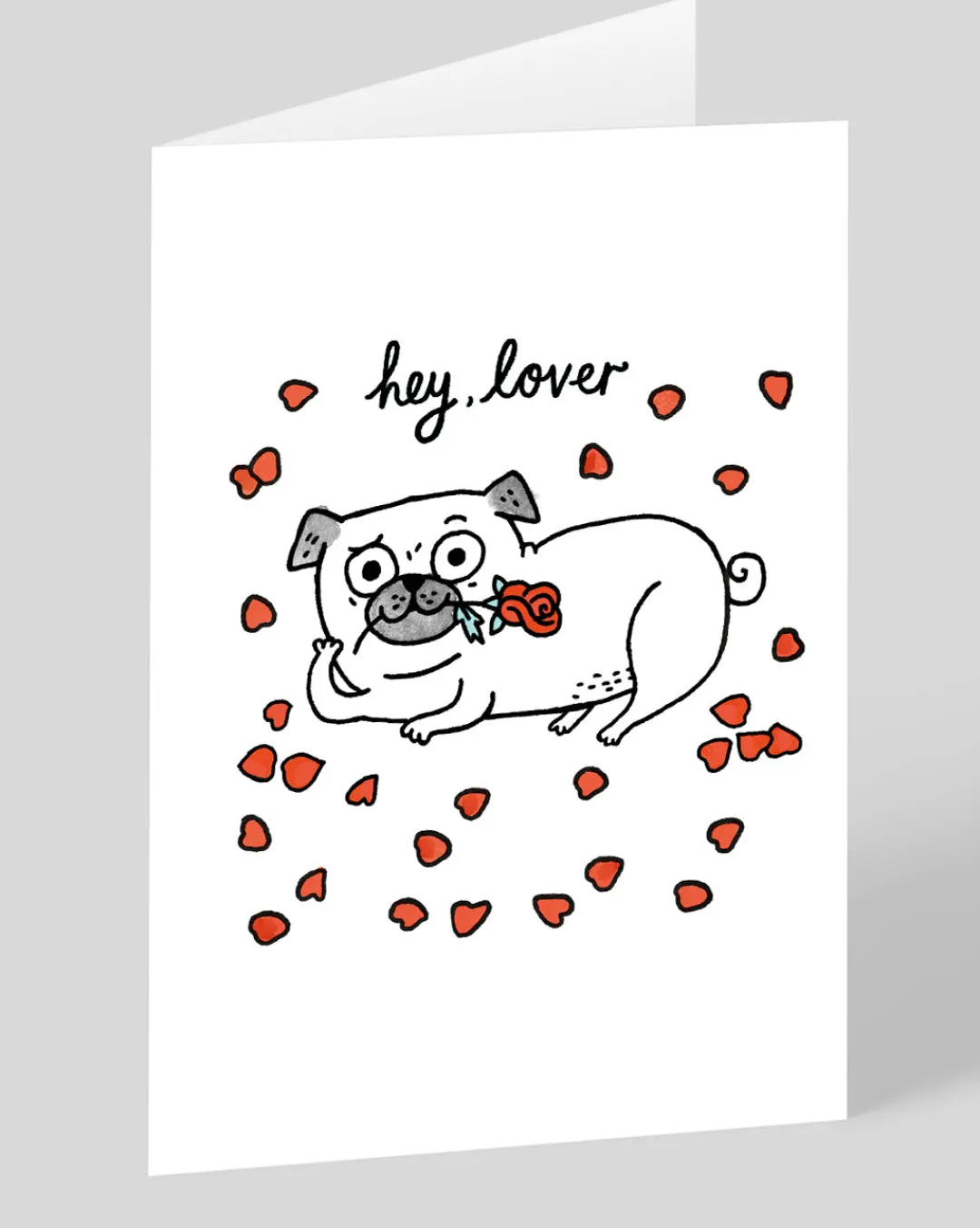 Gemma Correll Valentine's Day|Anniversary*Personalised Hey Lover Greeting Card | Ohh Deer