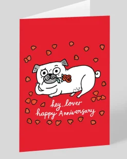 Gemma Correll Anniversary*Personalised Hey Lover Happy Anniversary Card | Just £3.50 | Ohh Deer