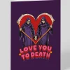 Steven Rhodes Valentine's Day|Anniversary*Personalised I Love You To Death Greeting Card | Ohh Deer