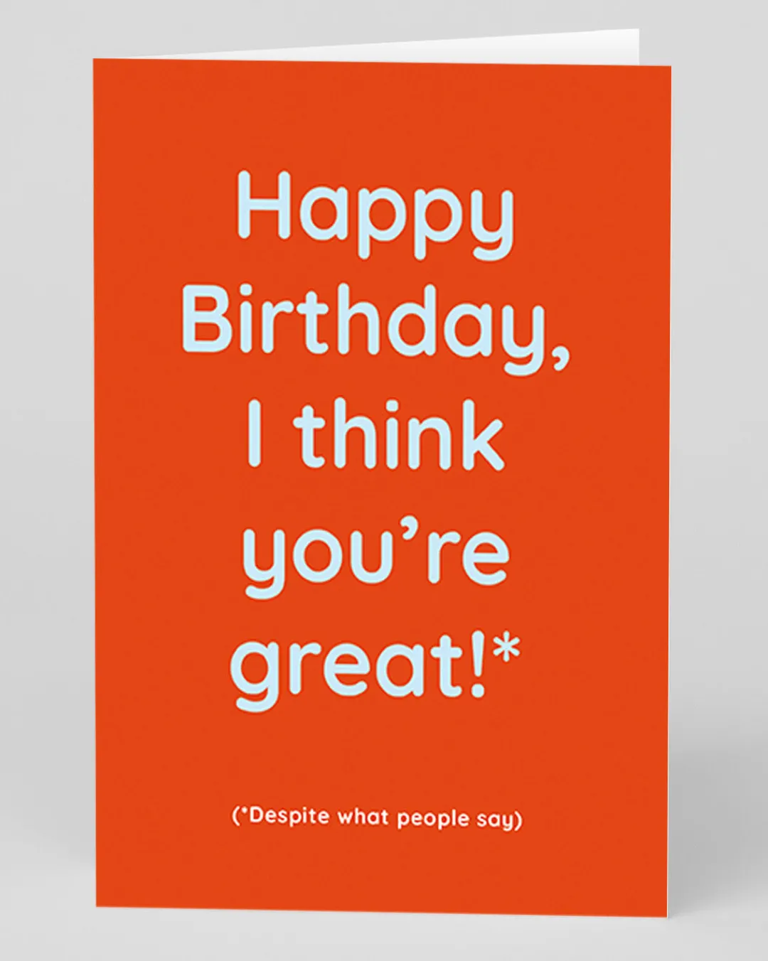 Barry Dunstall Birthday|Birthday Cards*Personalised I Think You're Great Birthday Card | Ohh Deer