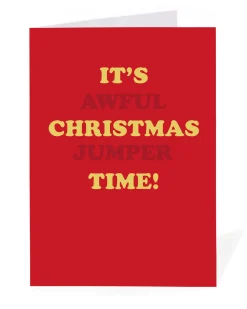 Ohh Deer Christmas|Christmas Cards*Personalised It's awful christmas jumper time Christmas Card |