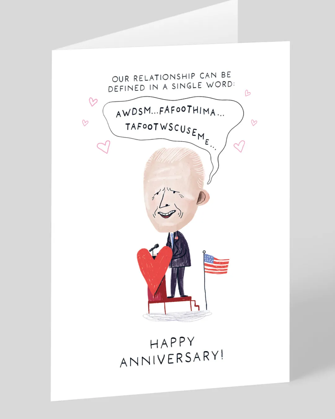 Ohh Deer Anniversary*Personalised Joe Biden Weird Noise Anniversary Card |