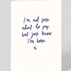 Ohh Deer Thinking Of You|Sympathy*Personalised Just Know I'm Here Greeting Card |