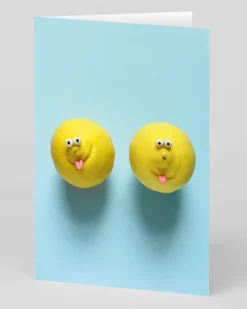 Say Cheese Birthday|Thank You*Personalised Lemon Faces Greeting Card | Ohh Deer