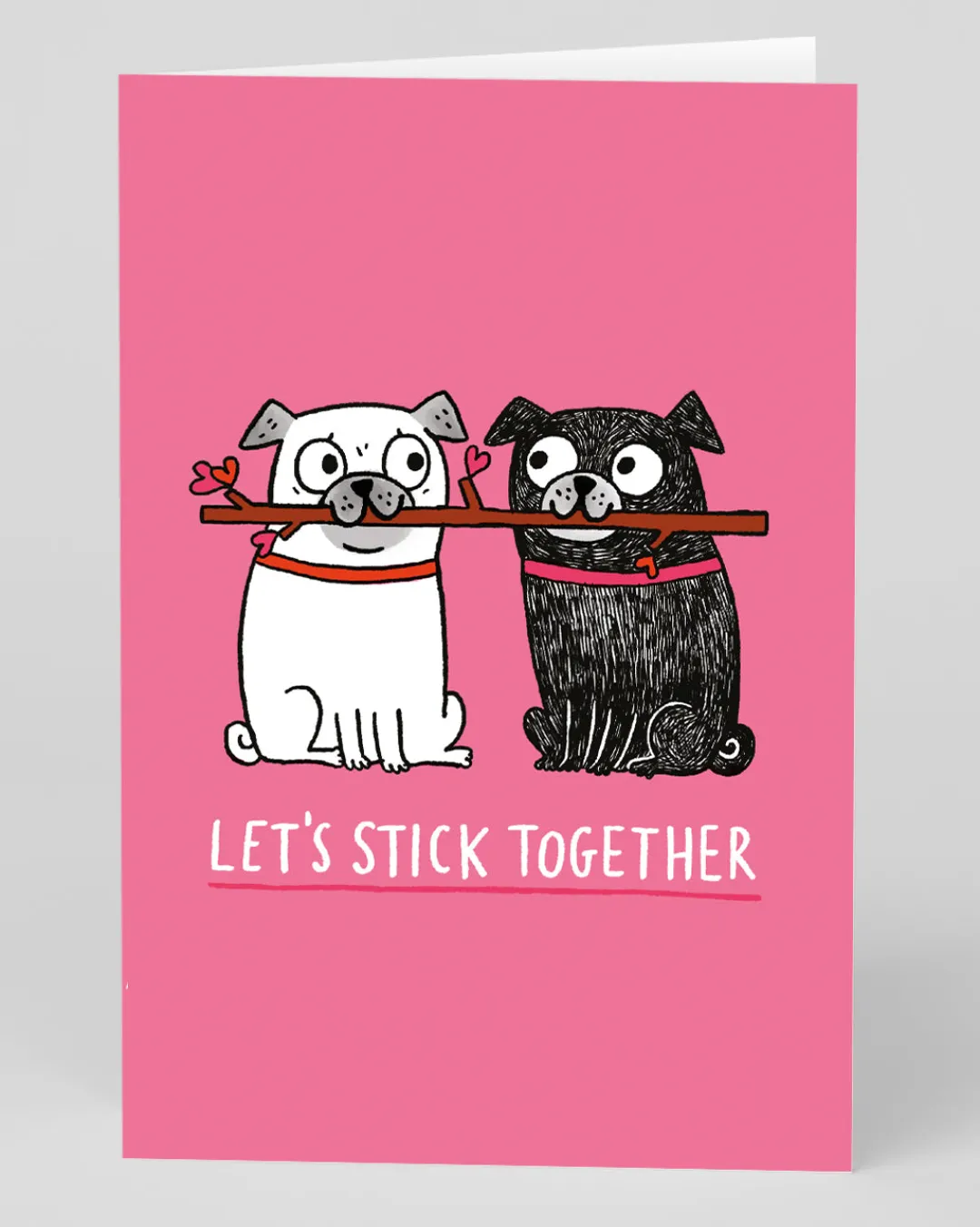 Gemma Correll Valentine's Day|Anniversary*Personalised Let's Stick Together Greeting Card | Ohh Deer