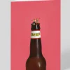 Say Cheese Father's Day|Birthday*Personalised Little Tiny People Beer Square Greeting Card | Ohh Deer