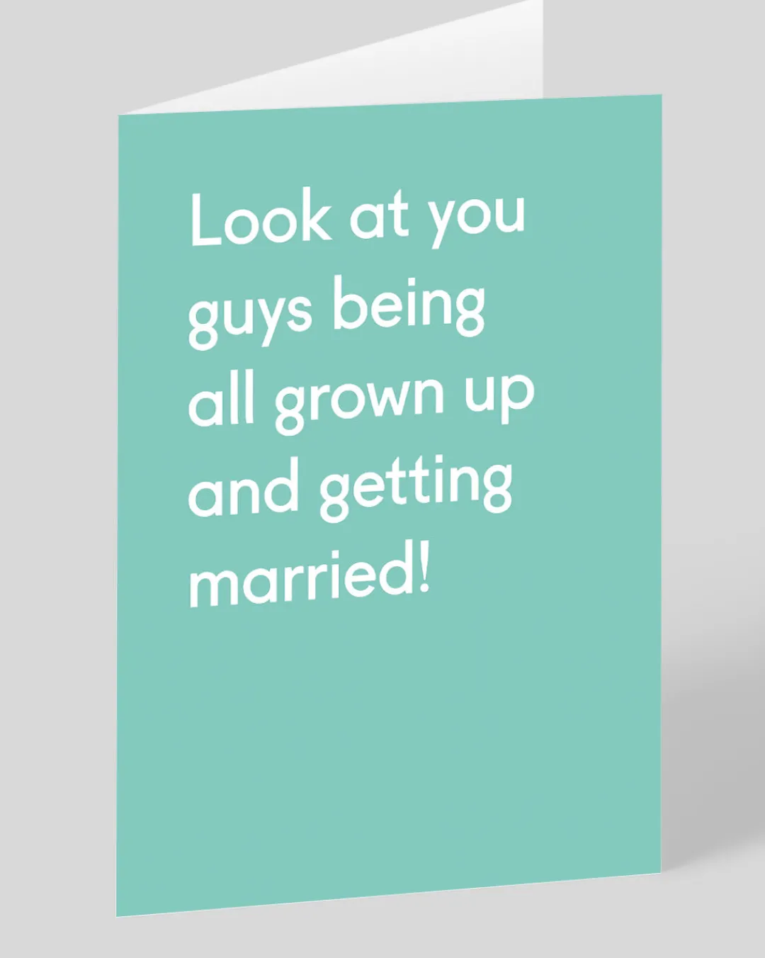 Twin Pines Congratulations|Wedding*Personalised Look At You Guys Greeting Card | Ohh Deer