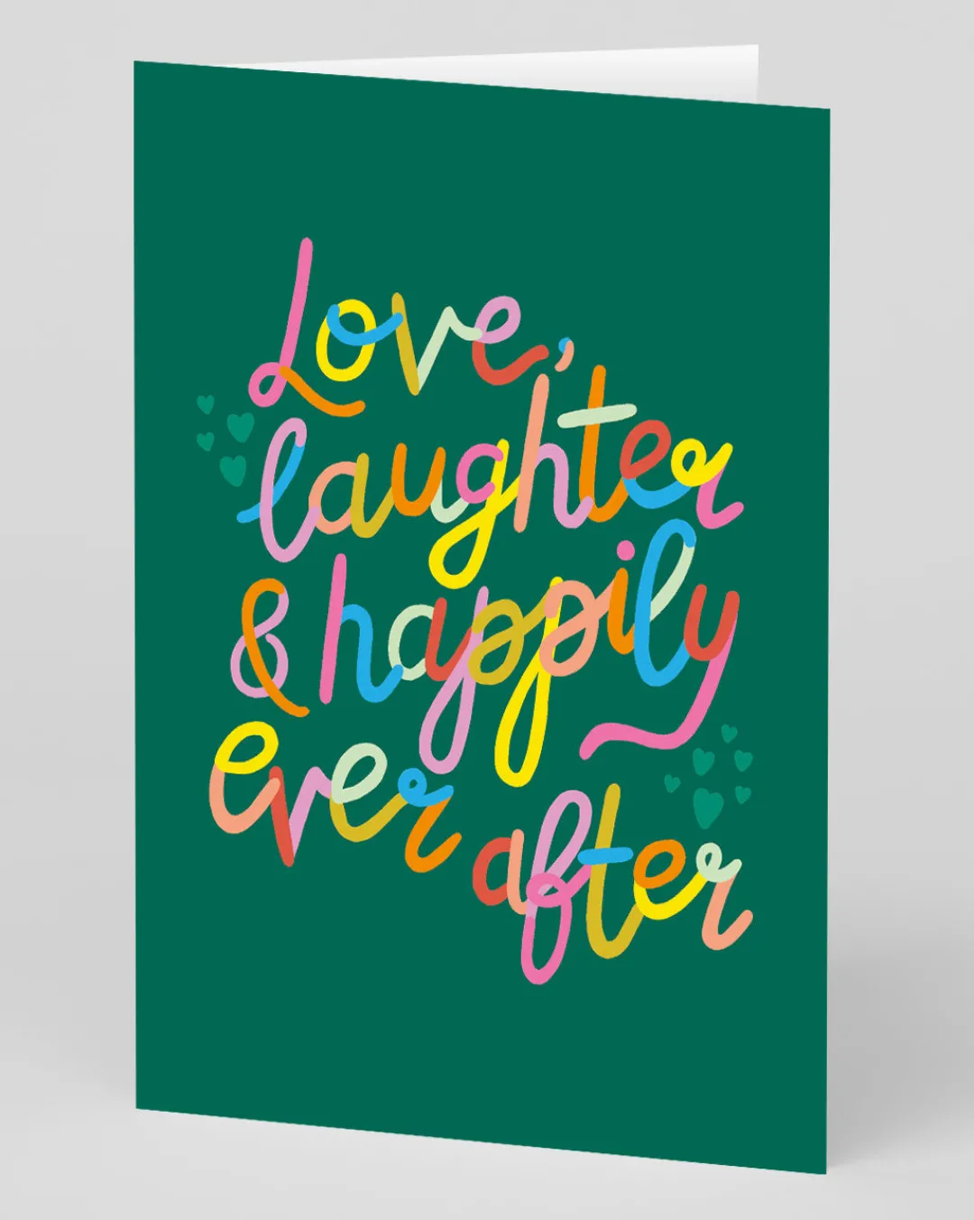 Raspberry Blossom Wedding|Anniversary*Personalised Love, Laughter & Happily Ever After Greeting Card | Ohh Deer