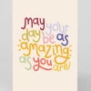 Raspberry Blossom Birthday|Birthday Cards*Personalised May Your Day Be As Amazing As You Are Greeting Card | Ohh Deer