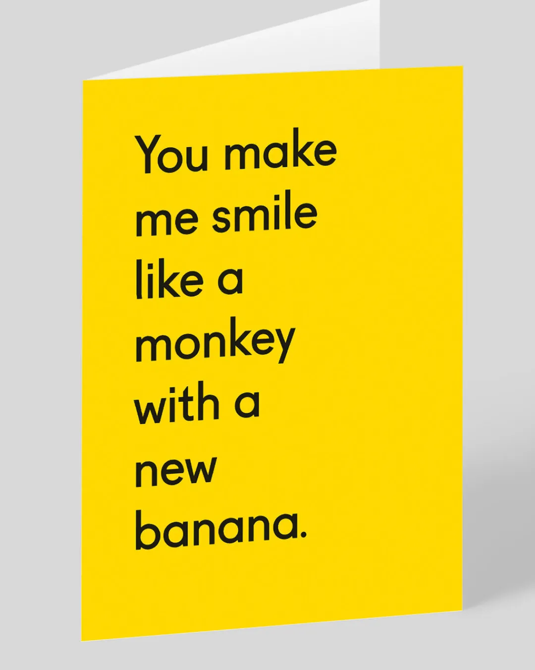 Twin Pines Anniversary*Personalised Monkey With a New Banana Greeting Card | Ohh Deer