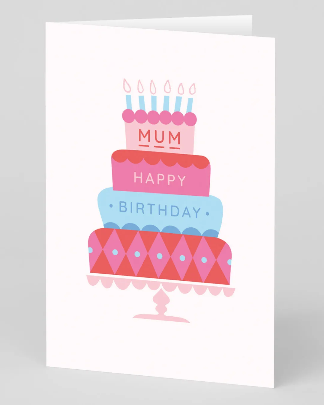 Ohh Deer Birthday|Birthday Cards*Personalised Mum Cake Birthday Card |