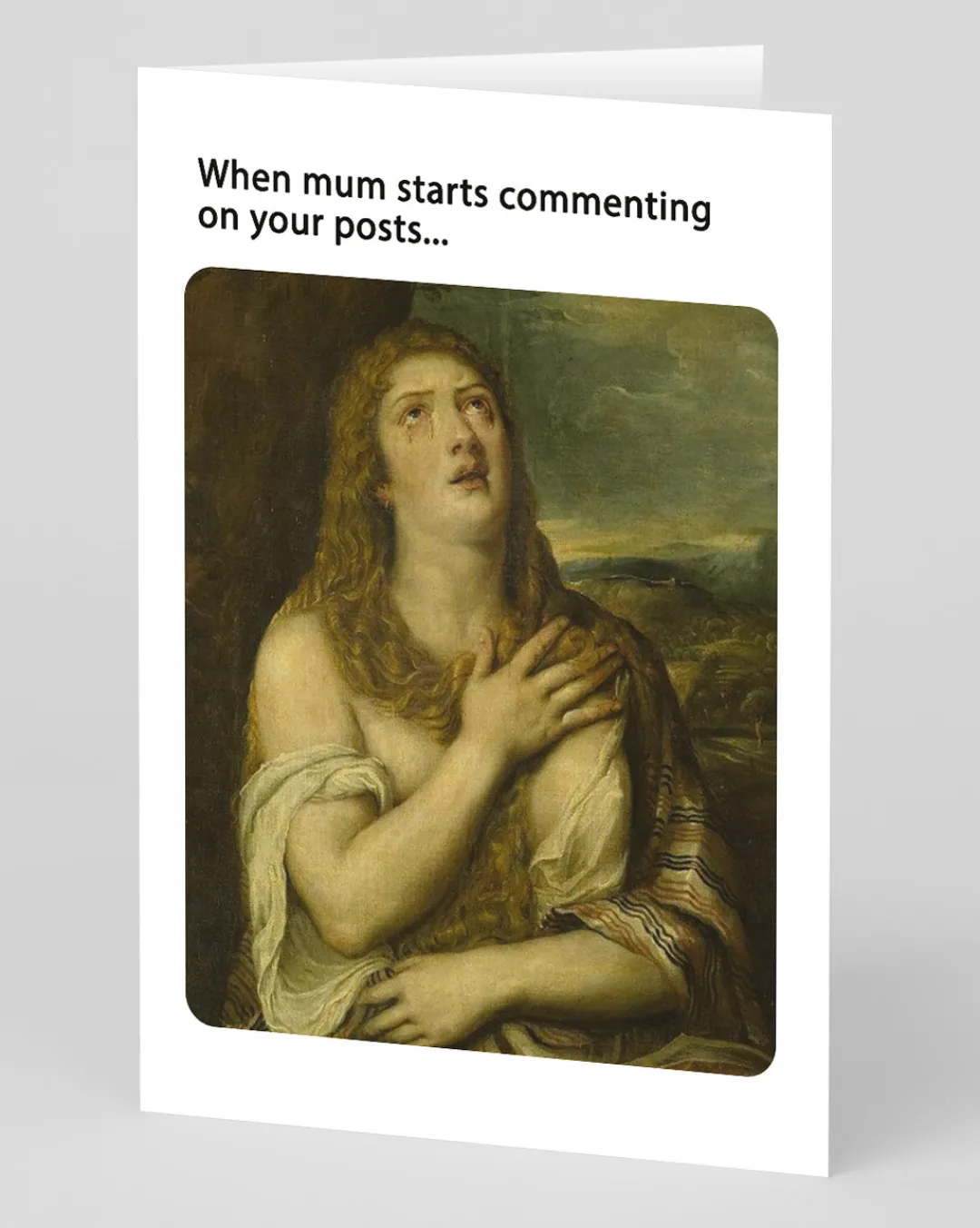 Ohh Deer Mother's Day|Birthday*Personalised Mum Commenting On Your Posts Greeting Card |