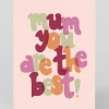 Raspberry Blossom Mother's Day|Birthday*Personalised Mum You Are The Best Greeting Card | Ohh Deer