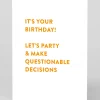 Stormy Knight Birthday|Birthday Cards*Personalised Questionable Decisions Birthday Card | Ohh Deer