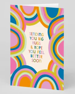 Raspberry Blossom Thinking Of You|Sympathy*Personalised Sending You Big Hugs Greeting Card | Ohh Deer