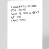 Ashkahn Valentine's Day|Anniversary*Personalised Sexy & Intelligent At The Same Time Greeting Card | Ohh Deer