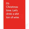 Ohh Deer Christmas|Christmas Cards*Personalised Shit Ton Of Wine Christmas Card |