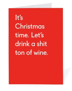 Ohh Deer Christmas|Christmas Cards*Personalised Shit Ton Of Wine Christmas Card |