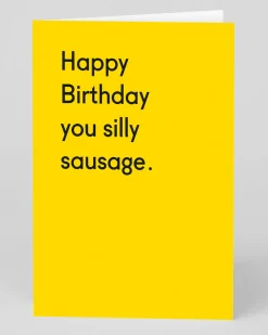 Twin Pines Birthday|Birthday Cards*Personalised Silly Sausage Birthday Card | Ohh Deer
