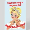 Smitten Kitten Valentine's Day*Personalised Single and Ready Card | Ohh Deer