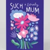 Ohh Deer Mother's Day|Birthday*Personalised Such A Lovely Mum Flower Bunch Greeting Card |