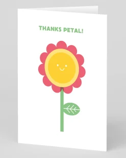 Stormy Knight Thank You*Personalised Thanks Petal Greeting Card