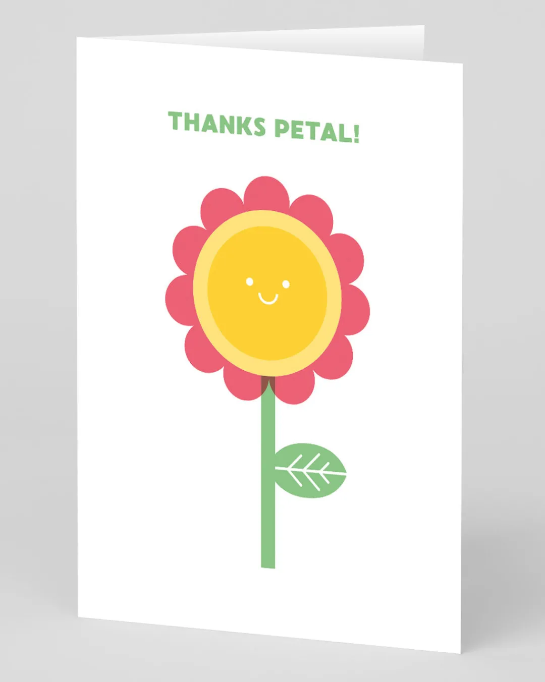 Stormy Knight Thank You*Personalised Thanks Petal Greeting Card
