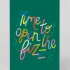 Raspberry Blossom Birthday|Congratulations*Personalised Time To Open The Fizz Greeting Card | Ohh Deer