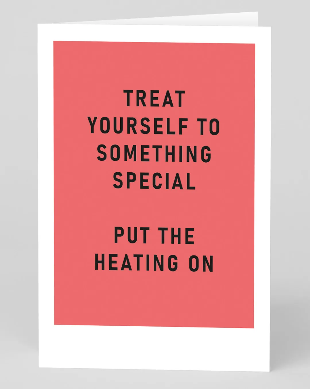 Ohh Deer Valentine's Day|Anniversary*Personalised Treat Yourself Turn Heating On Greeting Card |