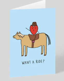 Sophie Hamlin Valentine's Day|Anniversary*Personalised Want a Ride Card | Ohh Deer