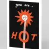 Max Machen Valentine's Day|Anniversary*Personalised You Are Hot Greeting Card | Ohh Deer