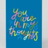 Raspberry Blossom Thinking Of You|Sympathy*Personalised You Are In My Thoughts Greeting Card | Ohh Deer