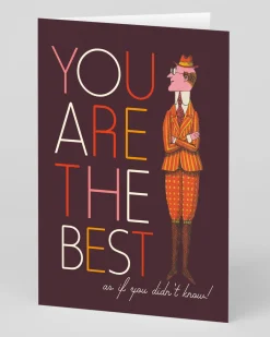 Offensive + Delightful Thank You|Thinking Of You*Personalised You Are The Best Greeting Card | Ohh Deer
