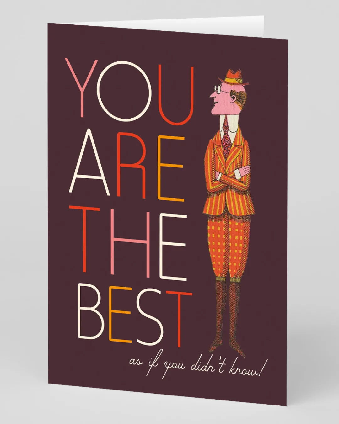 Offensive + Delightful Thank You|Thinking Of You*Personalised You Are The Best Greeting Card | Ohh Deer