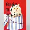 Smitten Kitten Valentine's Day|Anniversary*Personalised You Give Me a Lady Boner Greeting Card | Ohh Deer