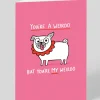 Gemma Correll Valentine's Day|Anniversary*Personalised Youre My Weirdo Dog Greeting Card | Ohh Deer