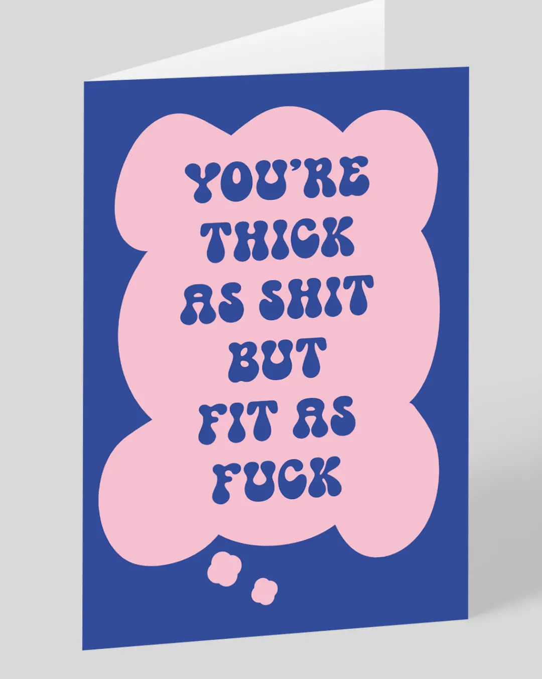 Betiobca Valentine's Day|Anniversary*Personalised Your'e Thick As Shit But Fit Greeting Card | Ohh Deer