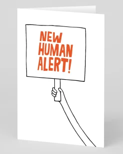 Ashkahn Congratulations|New Arrival*Personalsied New Human Alert Greeting Card | Ohh Deer