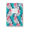 Vu0026A Premium Notebooks|Stationery Gifts*Playful Geometrics Deco Mint A5 Premium Perfect Bound Notebook