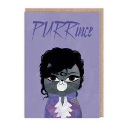 Angela Rozelaar Birthday Cards*Purrince Greeting Card